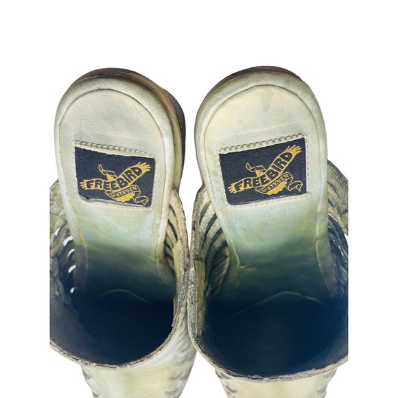 Freebird by Steven Sofia Mules Green Sage Womens Sz 6 - Picture 6 of 11